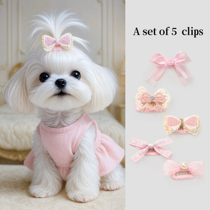 Pet Hair Clip for Small Dogs, Yorkie & Maltese Baby Hair...