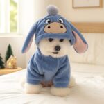 Pet Hoodie Fleece-Lined Warm Dog & Cat Outfit Fall & Winter
