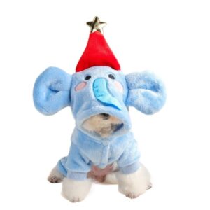 Pet Hoodie Fleece-Lined Warm Dog & Cat Outfit Fall & Winter
