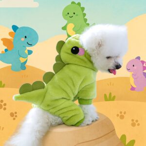 Pet Hoodie Fleece-Lined Warm Dog & Cat Outfit Fall & Winter