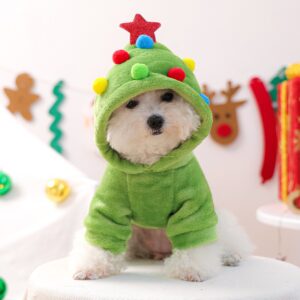 Pet Hoodie Fleece-Lined Warm Dog & Cat Outfit Fall & Winter