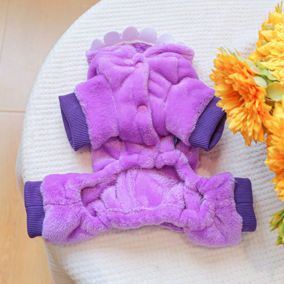 Pet Hoodie Fleece-Lined Warm Dog & Cat Outfit Fall & Winter