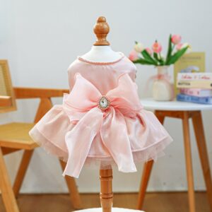 Pet Tutu Dress Blue Galaxy Bridal Gown for