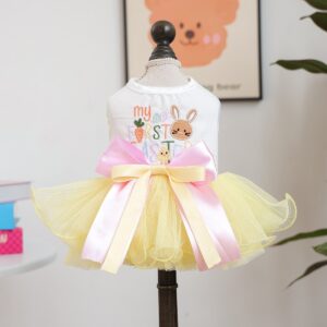 Pet Tutu Dress Blue Galaxy Bridal Gown for