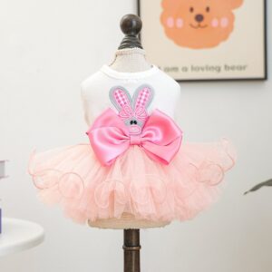 Pet Tutu Dress Blue Galaxy Bridal Gown for