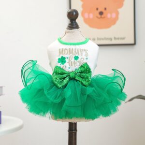 Pet Tutu Dress Blue Galaxy Bridal Gown for