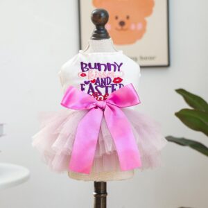 Pet Tutu Dress Blue Galaxy Bridal Gown for
