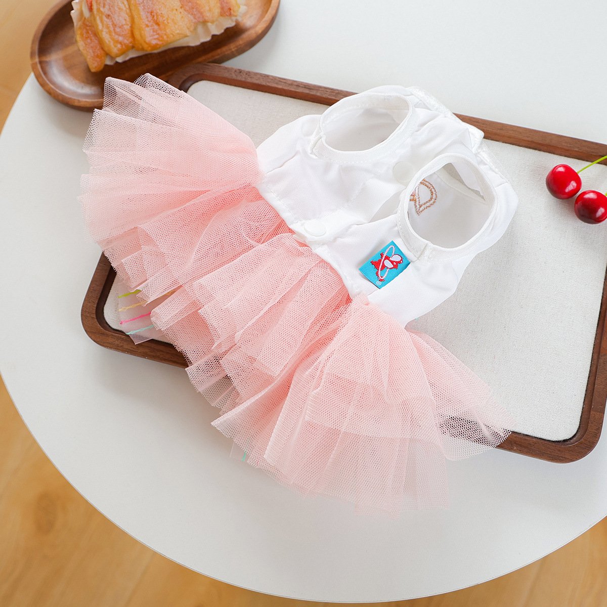 Product Name: Pet Tutu Dress Blue Galaxy Bridal Gown for...