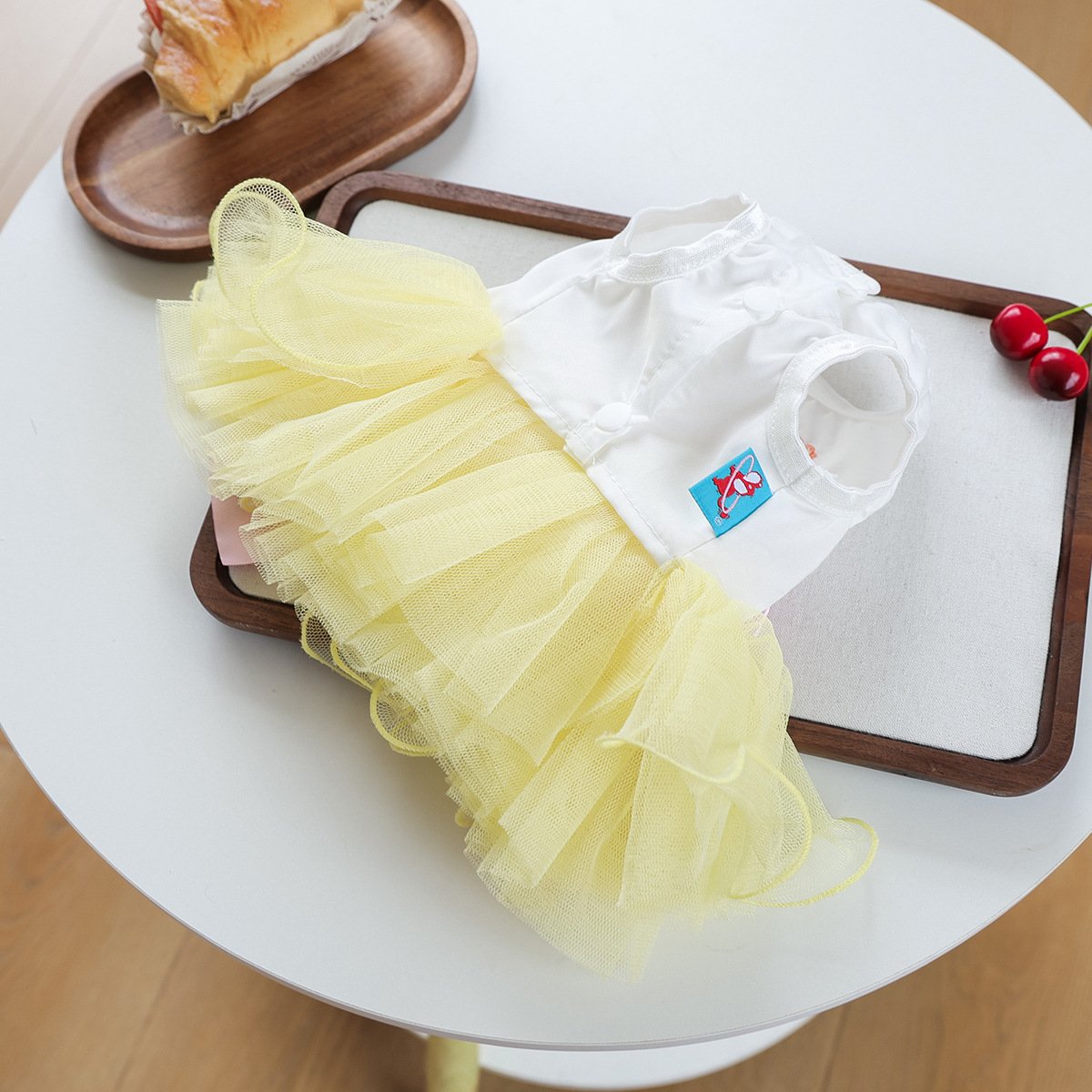 Product Name: Pet Tutu Dress Blue Galaxy Bridal Gown for...