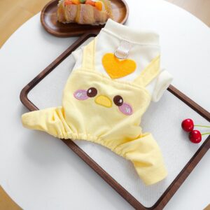 PETCIRCLE Dog Dungarees with Heart Chick