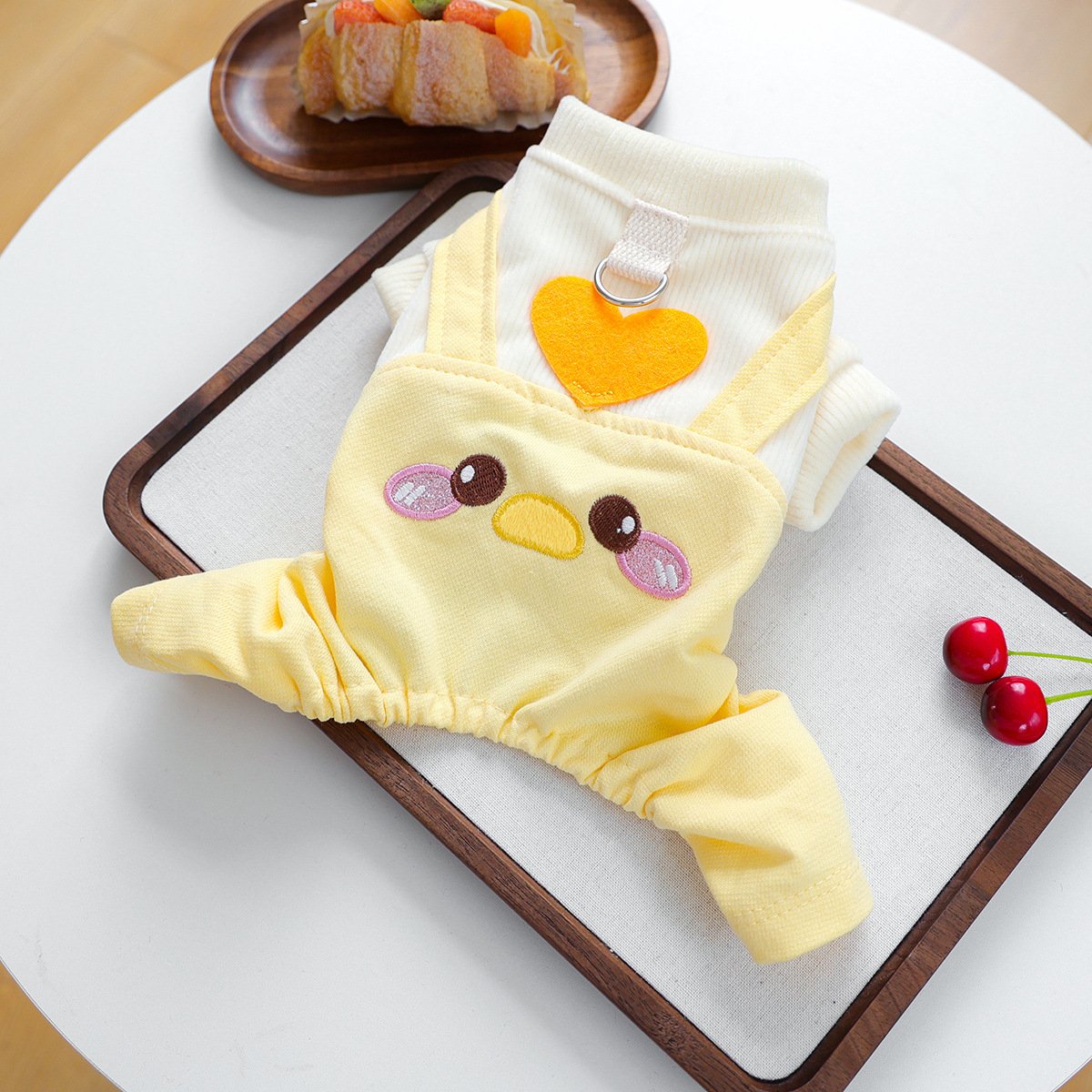 PETCIRCLE Dog Dungarees with Heart Chick