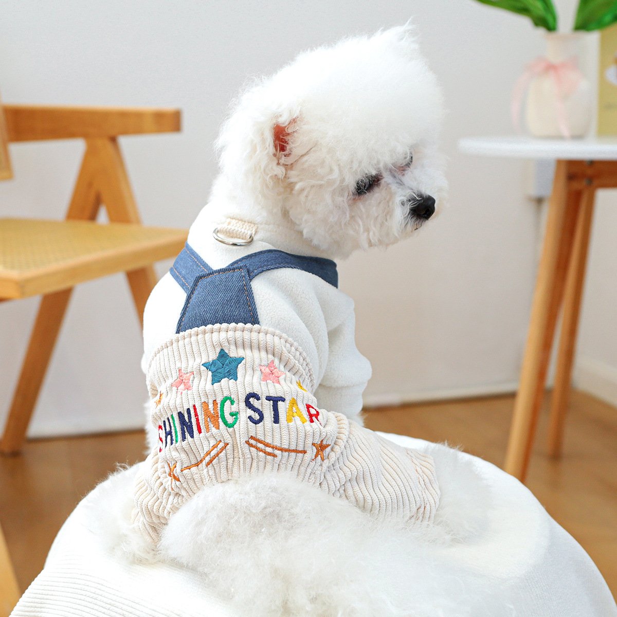 PETCIRCLE Dog Dungarees with Heart Chick