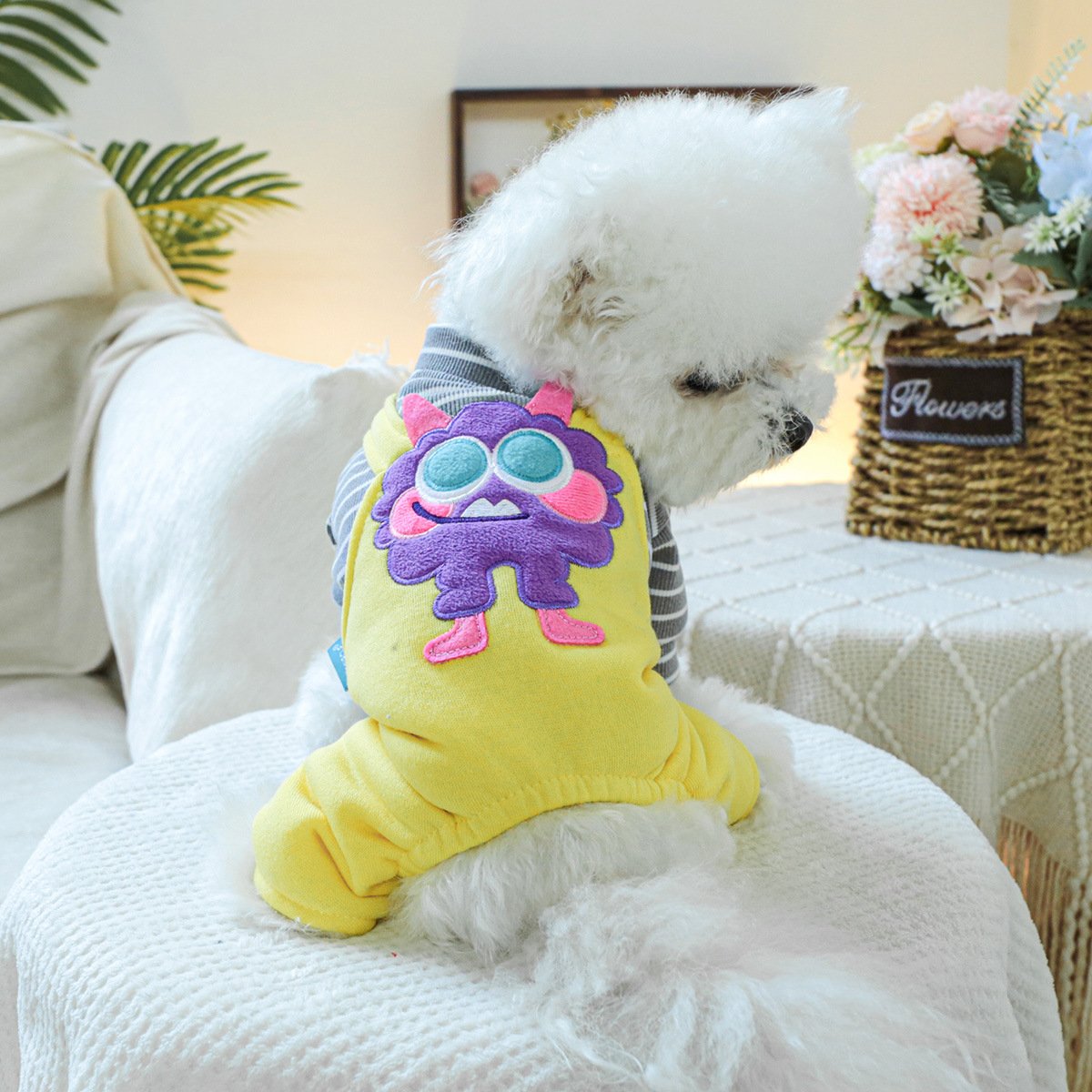 PETCIRCLE Dog Dungarees with Heart Chick