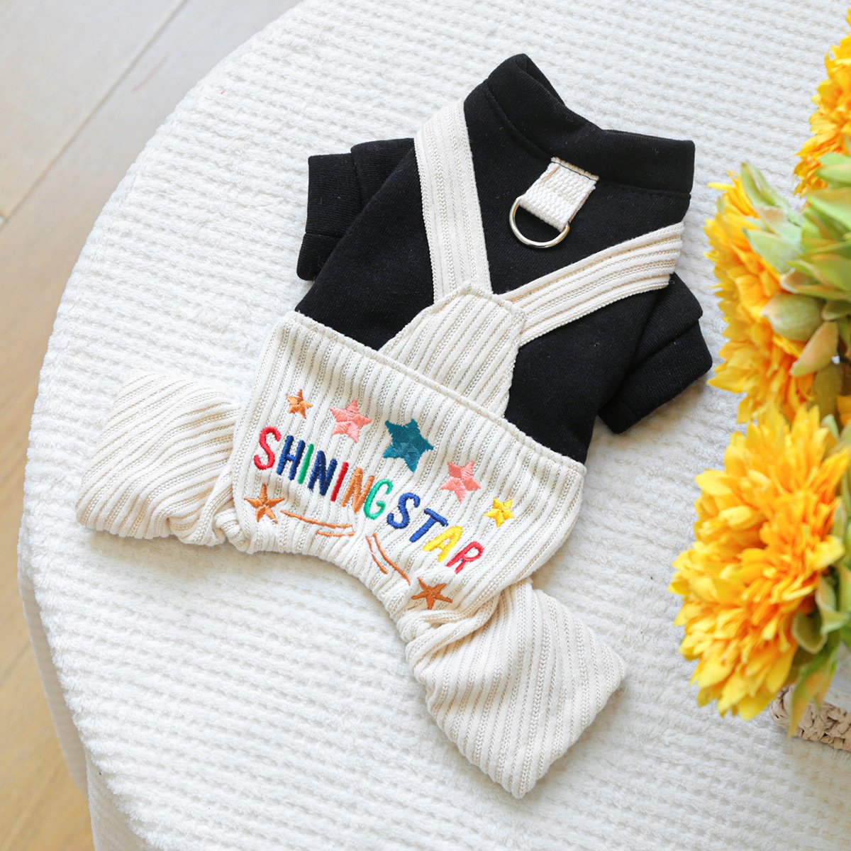 PETCIRCLE Dog Dungarees with Heart Chick