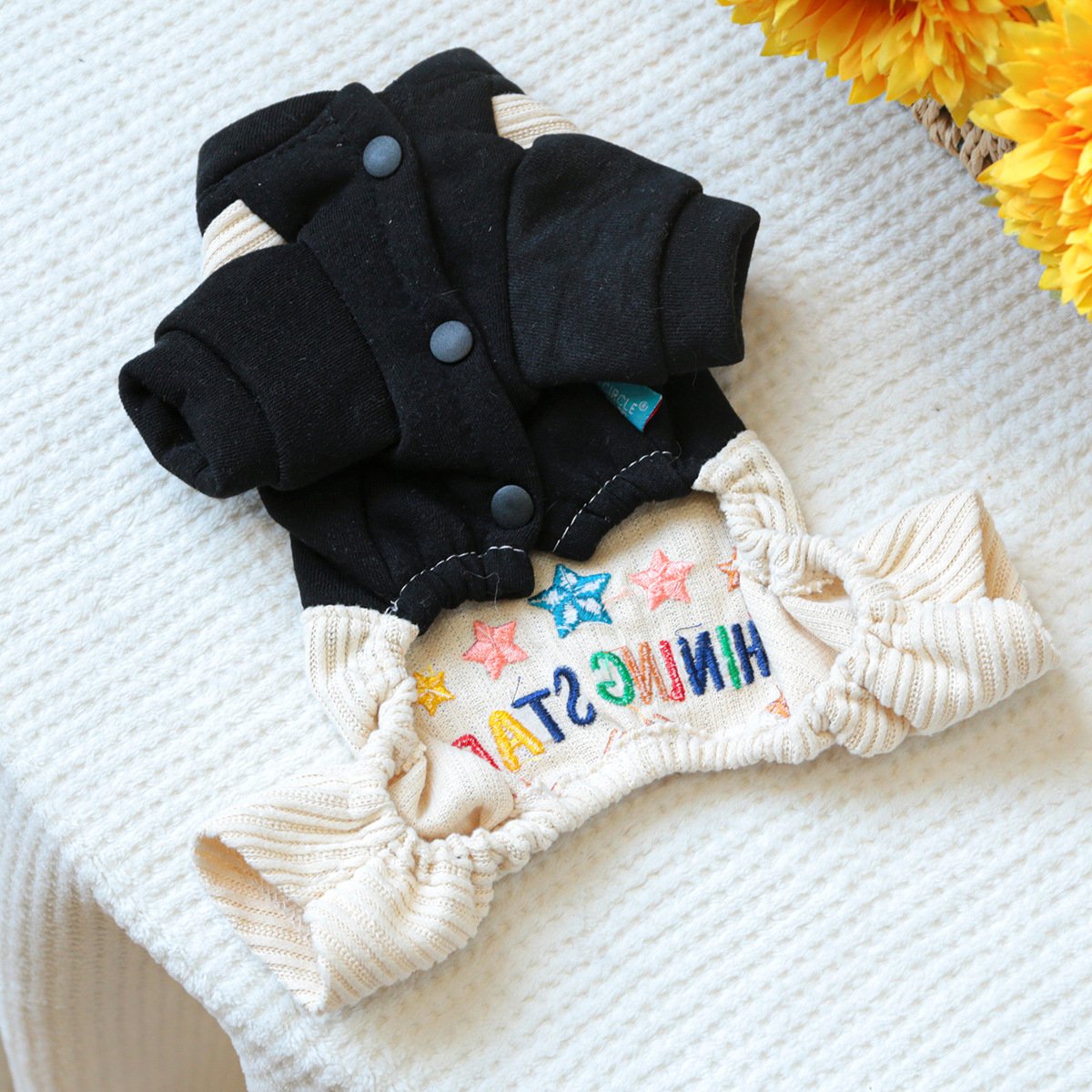 PETCIRCLE Dog Dungarees with Heart Chick
