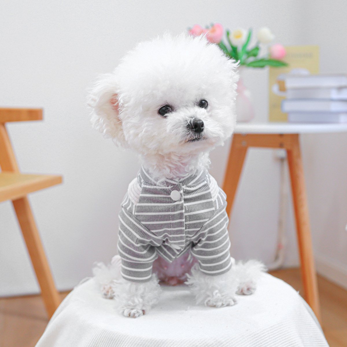 PETCIRCLE Dog Dungarees with Heart Chick