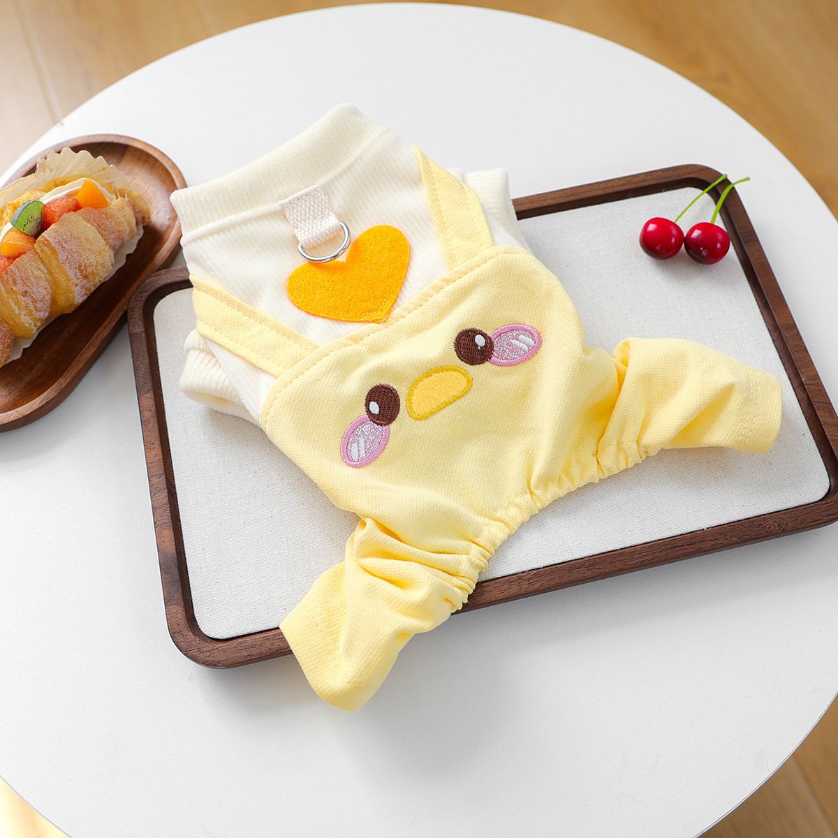 PETCIRCLE Dog Dungarees with Heart Chick