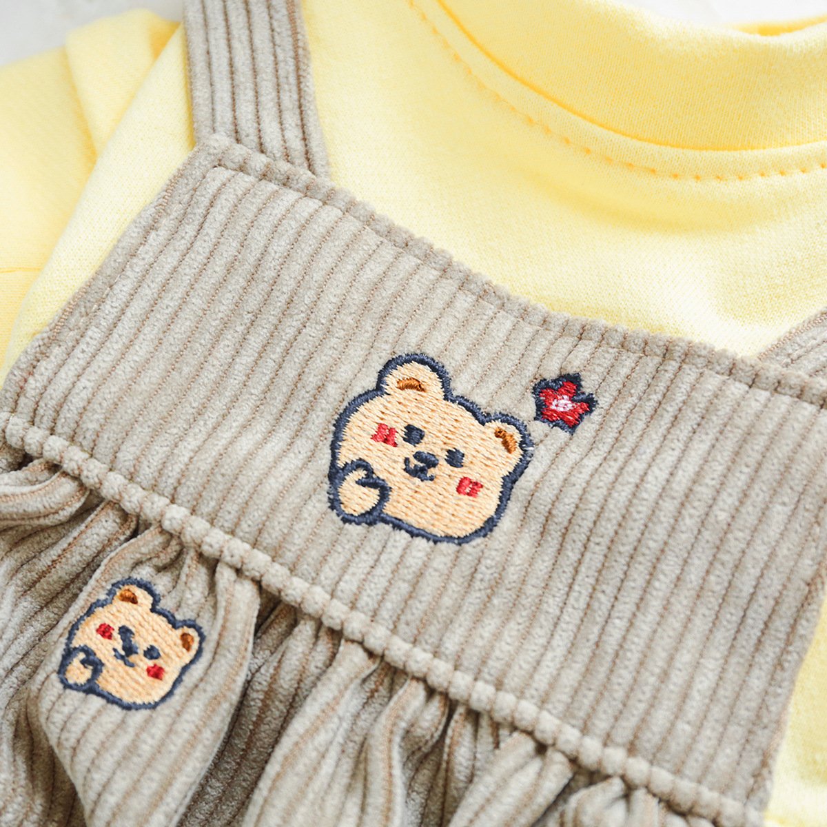 PETCIRCLE Dog Dungarees with Heart Chick