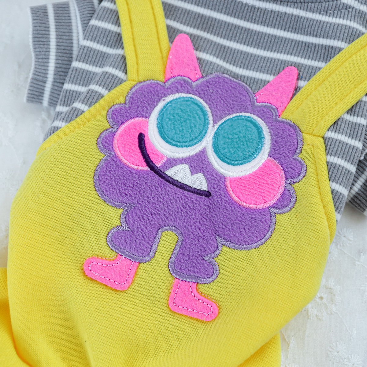 PETCIRCLE Dog Dungarees with Heart Chick
