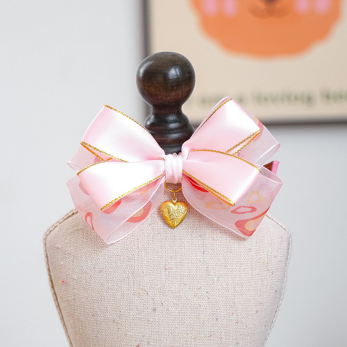 Product Name: Pet Cat Dog Bow Tie PU Collar for Small...